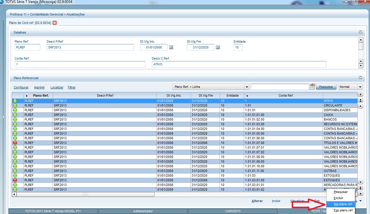 Atualize seu Protheus com o plano referencial 2016 - User