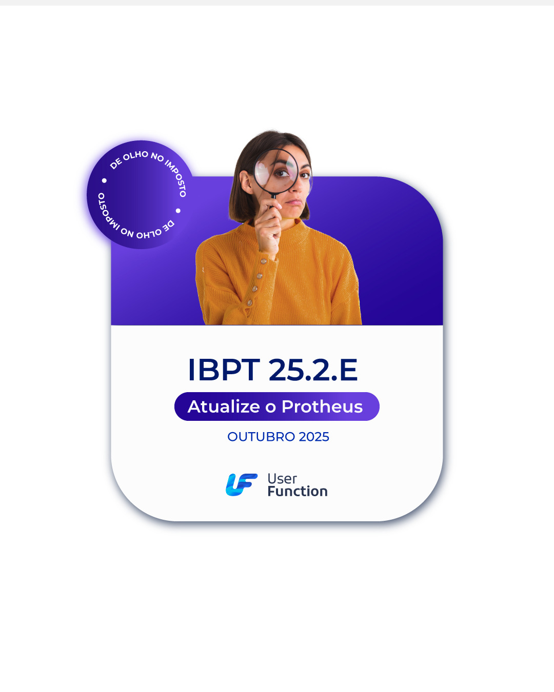 📣 Entrou em vigor a nova Tabela IBPT 25.2.E com vigência de 20/09/2025 a 31/10/2025. Atualize, é passível de fiscalização!

Receba todo o passo a passo para atualizar o seu Protheus ➡ LINK NA BIO

#userfunction #tamojuntouf #totvs #protheus #advpl #ibpt #tabelaibpt #faturamento #deolhonoimposto