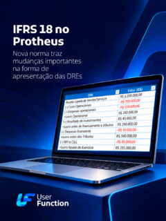 O IFRS 18 traz alterações importantes na forma de apresentação das DREs.

No Protheus, a atenção também passa pela Visão Gerencial, já que a estrutura da DRE é gerada a partir dessa rotina.

E mesmo com a aplicação internacional prevista para 2027, não precisa esperar a última hora para começar a entender o que pode precisar ser revisado.

👉 Passe pelo carrossel e confira os principais pontos.
#userfunction #tamojuntouf #totvs #protheus #advpl