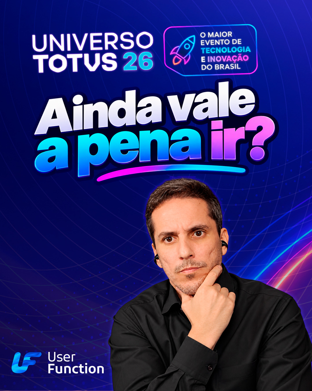O Universo TOTVS 2026 já vai acontecer na próxima semana...

São dois dias de evento, centenas de palestras e muita coisa acontecendo ao mesmo tempo.]

Em novo vídeo, o George foi direto ao ponto e compartilhou a visão dele sobre o evento e sobre os motivos para você investir nele.

E se você já decidiu participar, mas ainda não comprou o ingresso: use o cupom USERFUNCTION50 para garantir 50% de desconto.

Confira os detalhes ➡️ LINK NA BIO
#userfunction #tamojuntouf #totvs #protheus #universototvs2026