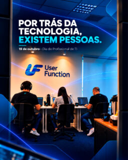 Na User Function, a tecnologia faz parte do nosso dia a dia. E por trás dela, temos profissionais incríveis que com conhecimento, dedicação e criatividade, transformam desafios em possibilidades e soluções.

São eles que analisam, desenvolvem, integram sistemas, resolvem problemas e buscam todos os dias novas formas de fazer a tecnologia funcionar melhor.

Hoje, mais do que celebrar uma profissão, queremos reconhecer quem faz parte dessa jornada com a gente e contribui para que a tecnologia transforme realidades.

Aos nossos profissionais de TI e a todos que fazem dessa área a sua missão, o nosso reconhecimento e admiração! 😉👊

Feliz Dia do Profissional de TI!
#userfunction #tamojuntouf #totvs #protheus #advpl