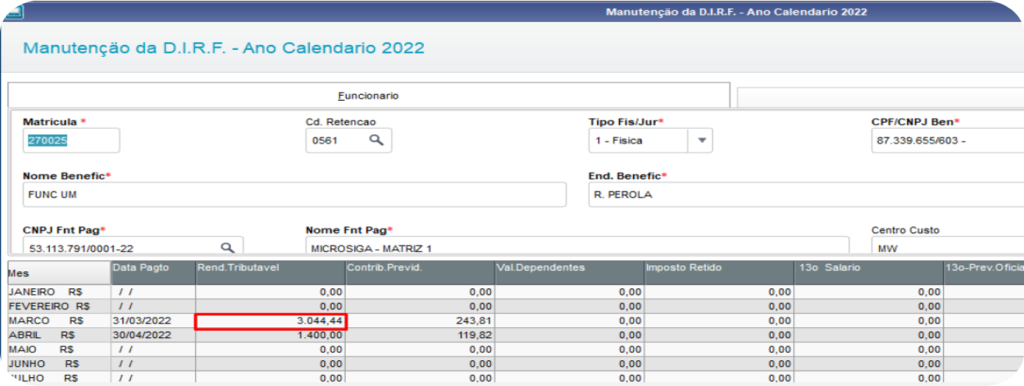 Dirf 2023 No Protheus Confira As Melhorias Implementas Userfunction 1990