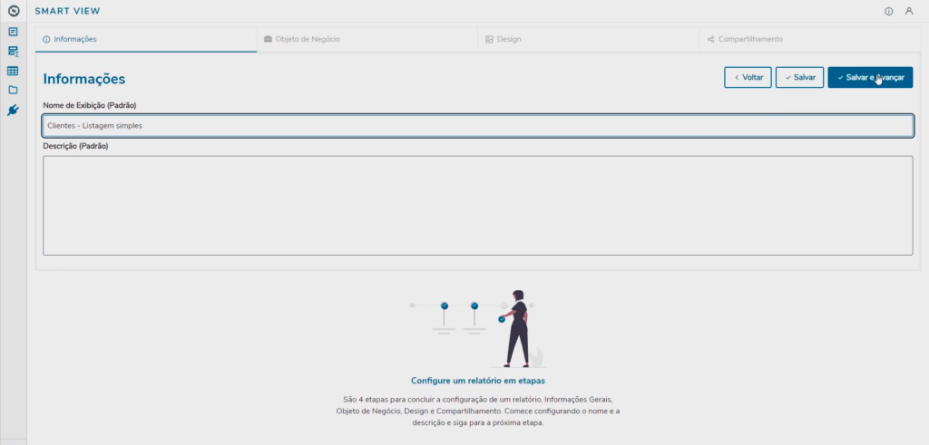 Configuração de relatório SmartView