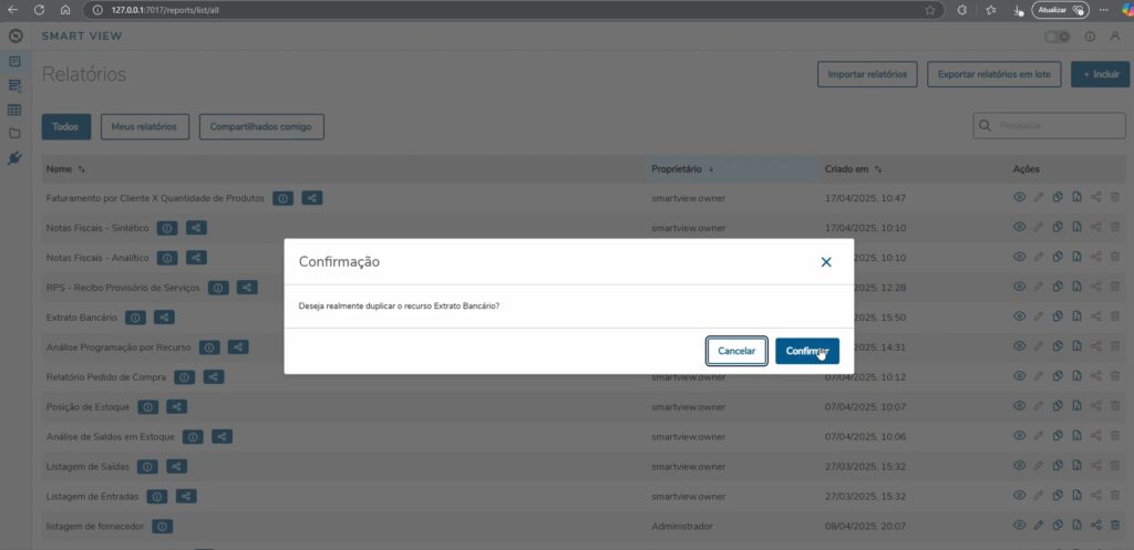 Cópia de Relatórios padrões no Protheus com o SmartView