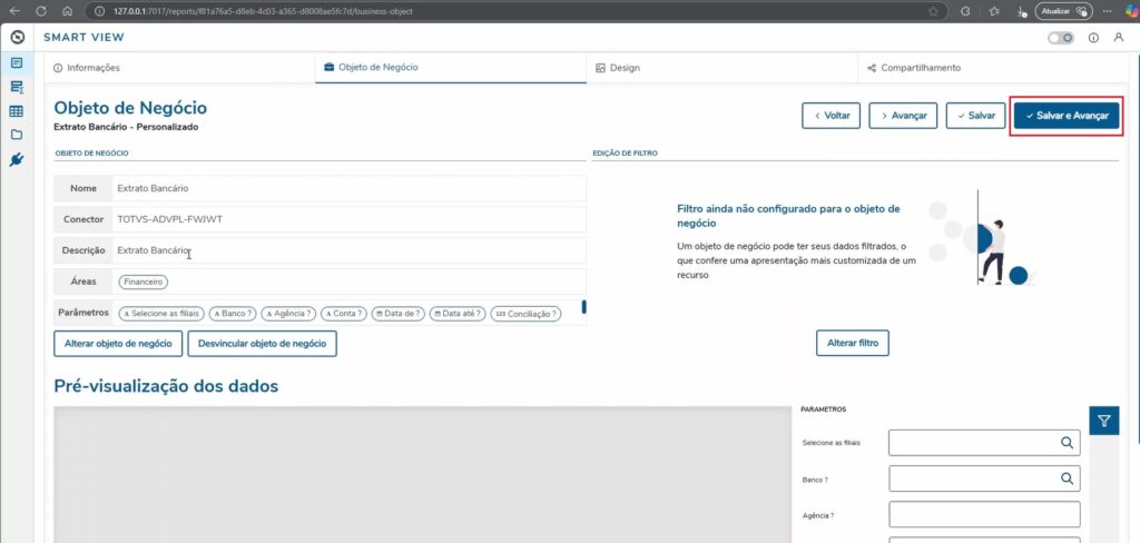 Personalizando Relatórios padrões no Protheus com o SmartView - Objeto de Negócio