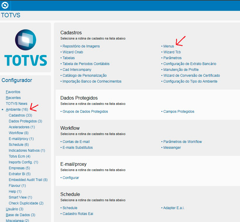 Menu SmartView