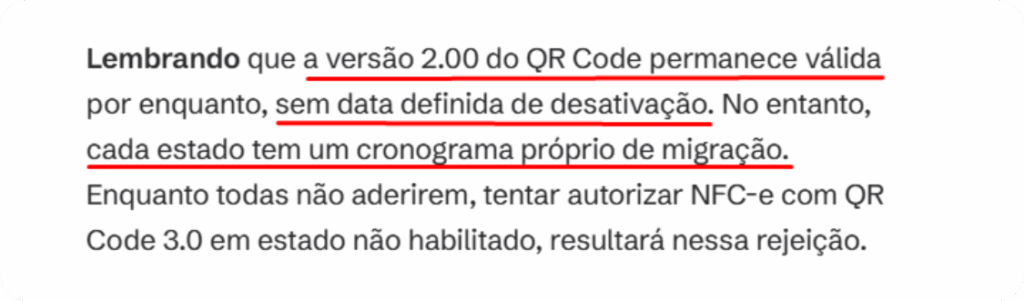 QR Code 3.0 - cronograma por estados
