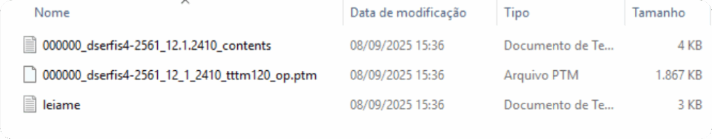 Pacote de Correção