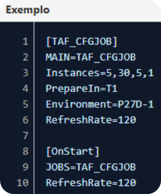 job TAF_CFGJOB - Crédito do Trabalhador por API no Protheus