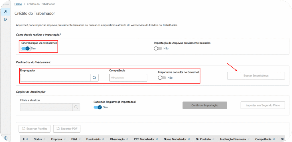 Sincronização Web Service
