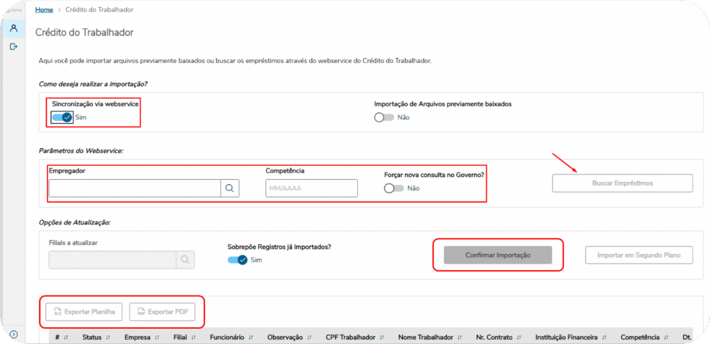 Sincronização Web Service