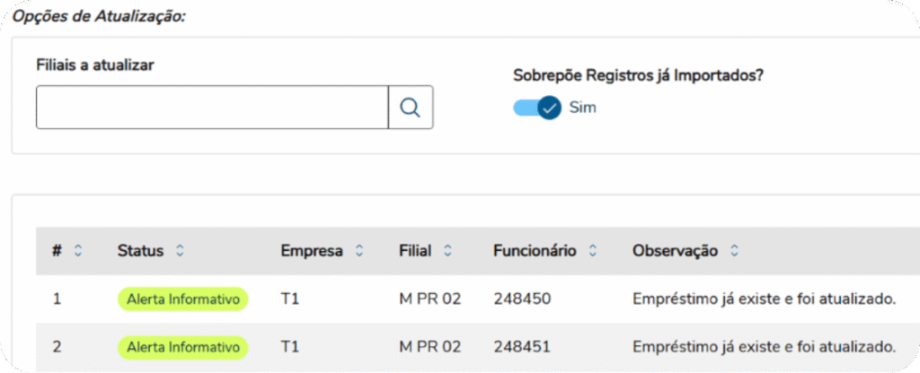 Sincronização Web Service - Confirmação