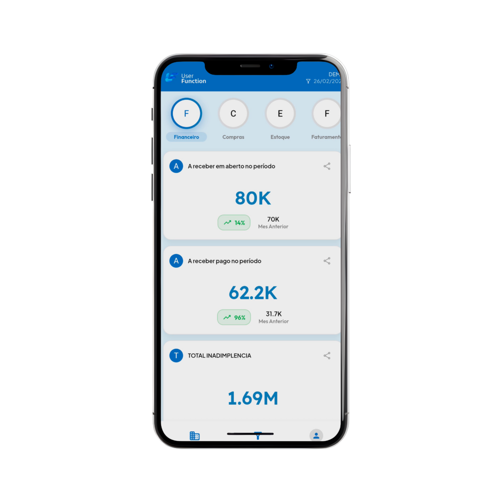 Interface do app UF KPI